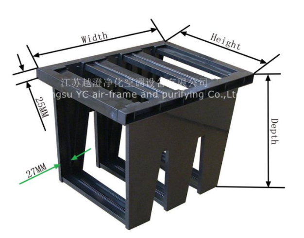 3V(25法兰)亚高效空气过滤器塑框